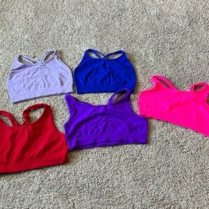 Girls sports bras